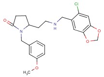 5-(2-{[(6-chloro-1,3-benzodioxol-5-yl)methyl]amino}ethyl)-1-(3-methoxybenzyl)-2-pyrrolidinone