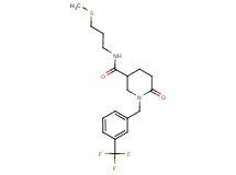 N-[3-(methylthio)propyl]-6-oxo-1-[3-(trifluoromethyl)benzyl]-3-piperidinecarboxamide