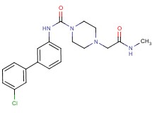 N-(3'-chlorobiphenyl-3-yl)-4-[2-(methylamino)-2-oxoethyl]piperazine-1-carboxamide