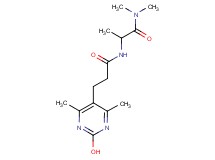 N~2~-[3-(2-hydroxy-4,6-dimethylpyrimidin-5-yl)propanoyl]-N~1~,N~1~-dimethylalaninamide