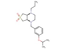 (4aS*,7aR*)-1-(3-isopropoxybenzyl)-4-propyloctahydrothieno[3,4-b]pyrazine 6,6-dioxide
