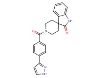 1'-[4-(1H-pyrazol-3-yl)benzoyl]spiro[indole-3,4'-piperidin]-2(1H)-one