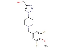 {1-[1-(3,5-difluoro-4-methoxybenzyl)-4-piperidinyl]-1H-1,2,3-triazol-4-yl}methanol trifluoroacetate (salt)