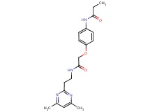 N-[4-(2-{[2-(4,6-dimethylpyrimidin-2-yl)ethyl]amino}-2-oxoethoxy)phenyl]propanamide