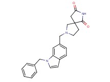 7-[(1-benzyl-1H-indol-6-yl)methyl]-2,7-diazaspiro[4.4]nonane-1,3-dione