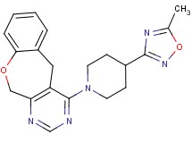 4-[4-(5-methyl-1,2,4-oxadiazol-3-yl)piperidin-1-yl]-5,11-dihydro[1]benzoxepino[3,4-d]pyrimidine