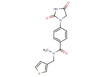 4-(2,4-dioxo-1-imidazolidinyl)-N-methyl-N-(3-thienylmethyl)benzamide
