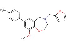 4-(2-furylmethyl)-9-methoxy-7-(4-methylphenyl)-2,3,4,5-tetrahydro-1,4-benzoxazepine