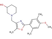 1-{[2-(4-methoxy-2,5-dimethylphenyl)-5-methyl-1,3-oxazol-4-yl]methyl}piperidin-3-ol