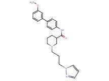 N-(3'-methoxy-4-biphenylyl)-1-[3-(1H-pyrazol-1-yl)propyl]-3-piperidinecarboxamide