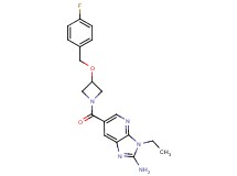 3-ethyl-6-({3-[(4-fluorobenzyl)oxy]azetidin-1-yl}carbonyl)-3H-imidazo[4,5-b]pyridin-2-amine