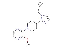 2-{4-[1-(cyclopropylmethyl)-1H-imidazol-2-yl]-1-piperidinyl}-3-methoxypyrazine