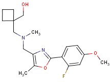 (1-{[{[2-(2-fluoro-4-methoxyphenyl)-5-methyl-1,3-oxazol-4-yl]methyl}(methyl)amino]methyl}cyclobutyl)methanol