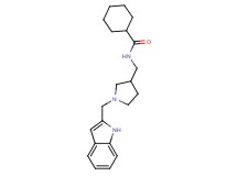 N-{[1-(1H-indol-2-ylmethyl)pyrrolidin-3-yl]methyl}cyclohexanecarboxamide