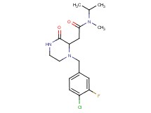 2-[1-(4-chloro-3-fluorobenzyl)-3-oxo-2-piperazinyl]-N-isopropyl-N-methylacetamide
