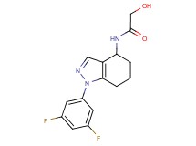N-[1-(3,5-difluorophenyl)-4,5,6,7-tetrahydro-1H-indazol-4-yl]-2-hydroxyacetamide