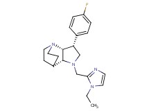 (3R*,3aR*,7aR*)-1-[(1-ethyl-1H-imidazol-2-yl)methyl]-3-(4-fluorophenyl)octahydro-4,7-ethanopyrrolo[3,2-b]pyridine