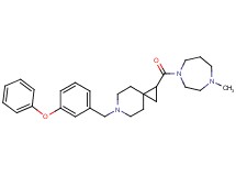 1-[(4-methyl-1,4-diazepan-1-yl)carbonyl]-6-(3-phenoxybenzyl)-6-azaspiro[2.5]octane