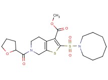 methyl 2-(1-azocanylsulfonyl)-6-(tetrahydro-2-furanylcarbonyl)-4,5,6,7-tetrahydrothieno[2,3-c]pyridine-3-carboxylate