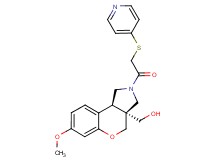 [(3aS*,9bS*)-7-methoxy-2-[(pyridin-4-ylthio)acetyl]-1,2,3,9b-tetrahydrochromeno[3,4-c]pyrrol-3a(4H)-yl]methanol