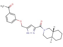 1-[3-({3-[(4aS*,8aR*)-octahydro-2(1H)-isoquinolinylcarbonyl]-1H-pyrazol-5-yl}methoxy)phenyl]ethanone
