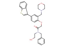 2-[4-(1-benzothien-3-yl)-2-(4-morpholinylmethyl)phenoxy]-N-benzyl-N-(2-hydroxyethyl)acetamide