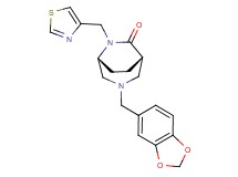 (1S*,5R*)-3-(1,3-benzodioxol-5-ylmethyl)-6-(1,3-thiazol-4-ylmethyl)-3,6-diazabicyclo[3.2.2]nonan-7-one