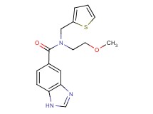 N-(2-methoxyethyl)-N-(2-thienylmethyl)-1H-benzimidazole-5-carboxamide