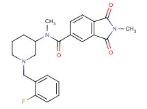 N-[1-(2-fluorobenzyl)-3-piperidinyl]-N,2-dimethyl-1,3-dioxo-5-isoindolinecarboxamide
