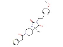 3-[2-(4-methoxyphenyl)ethyl]-5-methyl-5-[1-(3-thienylacetyl)-4-piperidinyl]-2,4-imidazolidinedione