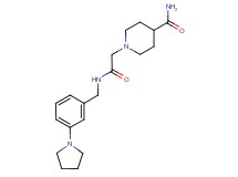 1-(2-oxo-2-{[3-(1-pyrrolidinyl)benzyl]amino}ethyl)-4-piperidinecarboxamide