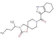 3-(1-methylbutyl)-8-(4,5,6,7-tetrahydro-1H-indazol-3-ylcarbonyl)-1-oxa-3,8-diazaspiro[4.5]decan-2-one