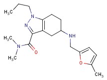 N,N-dimethyl-5-{[(5-methyl-2-furyl)methyl]amino}-1-propyl-4,5,6,7-tetrahydro-1H-indazole-3-carboxamide