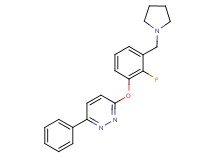 3-[2-fluoro-3-(pyrrolidin-1-ylmethyl)phenoxy]-6-phenylpyridazine