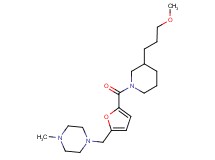 1-[(5-{[3-(3-methoxypropyl)-1-piperidinyl]carbonyl}-2-furyl)methyl]-4-methylpiperazine