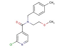 2-chloro-N-(2-methoxyethyl)-N-(4-methylbenzyl)isonicotinamide