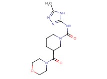 N-(5-methyl-4H-1,2,4-triazol-3-yl)-3-(morpholin-4-ylcarbonyl)piperidine-1-carboxamide