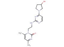 1-(2-{[4-(3-hydroxypyrrolidin-1-yl)pyrimidin-2-yl]amino}ethyl)-4,6-dimethylpyrimidin-2(1H)-one