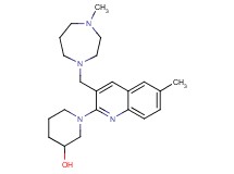 1-{6-methyl-3-[(4-methyl-1,4-diazepan-1-yl)methyl]-2-quinolinyl}-3-piperidinol