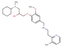 1-[cyclohexyl(methyl)amino]-3-[2-methoxy-4-({[2-(3-methyl-2-pyridinyl)ethyl]amino}methyl)phenoxy]-2-propanol