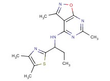 N-[1-(4,5-dimethyl-1,3-thiazol-2-yl)propyl]-3,6-dimethylisoxazolo[5,4-d]pyrimidin-4-amine
