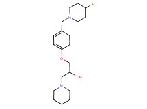 1-{4-[(4-fluoropiperidin-1-yl)methyl]phenoxy}-3-piperidin-1-ylpropan-2-ol