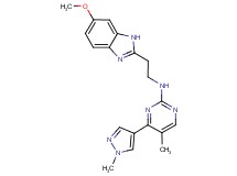N-[2-(6-methoxy-1H-benzimidazol-2-yl)ethyl]-5-methyl-4-(1-methyl-1H-pyrazol-4-yl)pyrimidin-2-amine