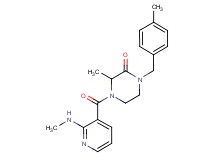 3-methyl-4-{[2-(methylamino)pyridin-3-yl]carbonyl}-1-(4-methylbenzyl)piperazin-2-one