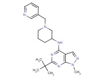 6-tert-butyl-1-methyl-N-[1-(3-pyridinylmethyl)-3-piperidinyl]-1H-pyrazolo[3,4-d]pyrimidin-4-amine