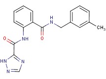 N-(2-{[(3-methylbenzyl)amino]carbonyl}phenyl)-1H-1,2,4-triazole-5-carboxamide