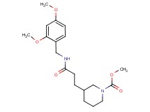 methyl 3-{3-[(2,4-dimethoxybenzyl)amino]-3-oxopropyl}piperidine-1-carboxylate