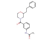 N-(3-{[2-(2-phenylethyl)-4-morpholinyl]carbonyl}phenyl)acetamide