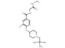 3-chloro-4-{[1-(2,2-dimethylpropyl)piperidin-4-yl]oxy}-N-[2-(methylamino)-2-oxoethyl]benzamide