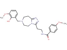 N-{2-[7-(2-hydroxy-3-methoxybenzyl)-6,7,8,9-tetrahydro-5H-[1,2,4]triazolo[4,3-d][1,4]diazepin-3-yl]ethyl}-4-methoxybenzamide